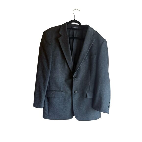 Pronto Uomo Couture Men's Gray Cashmere Blazer Jacket Size 42L Formal - Picture 1 of 7